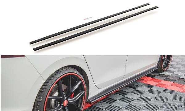 FOR VOLKSWAGEN - MK8 GOLF GTI / GTI CLUBSPORT / R-LINE - RACING DURABILITY SIDE SKIRTS DIFFUSERS