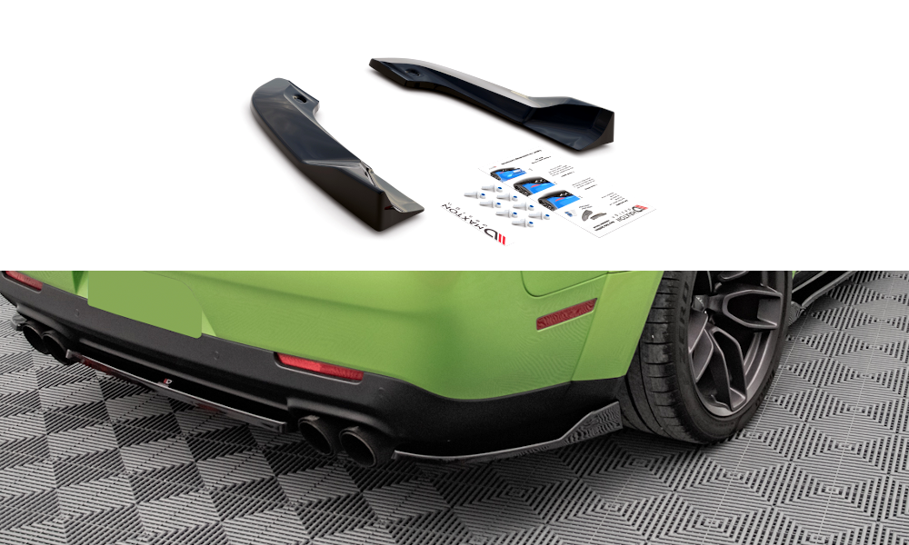 Rear Side Splitters suitable for Dodge Challenger SRT Hellcat Widebody Mk3