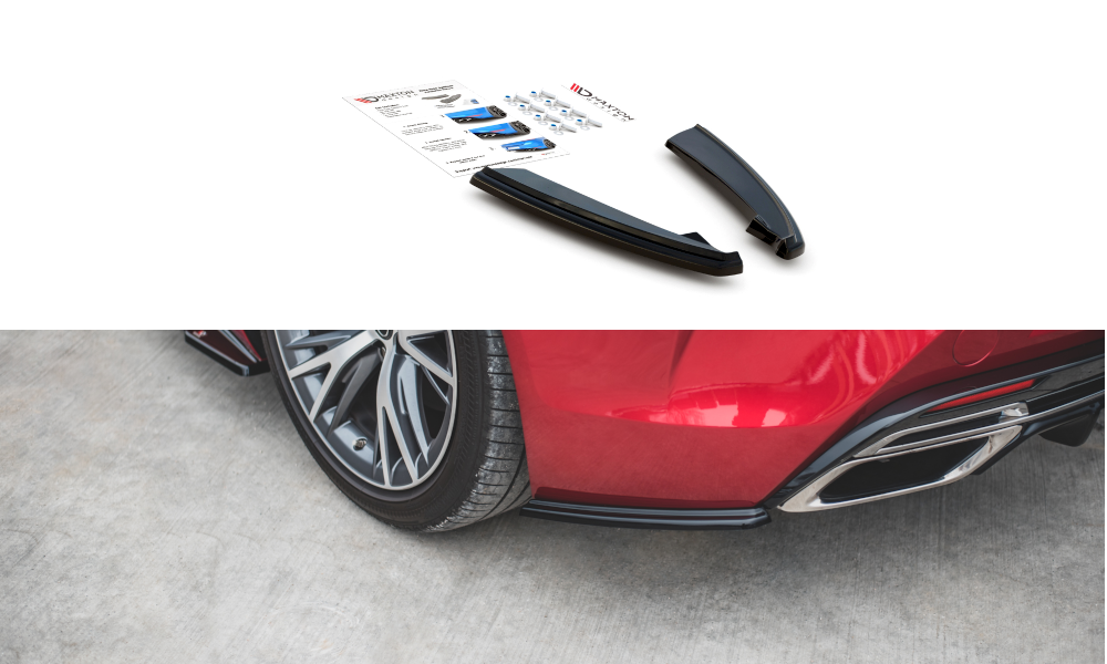 Rear Side Splitters suitable for Lexus LC 500