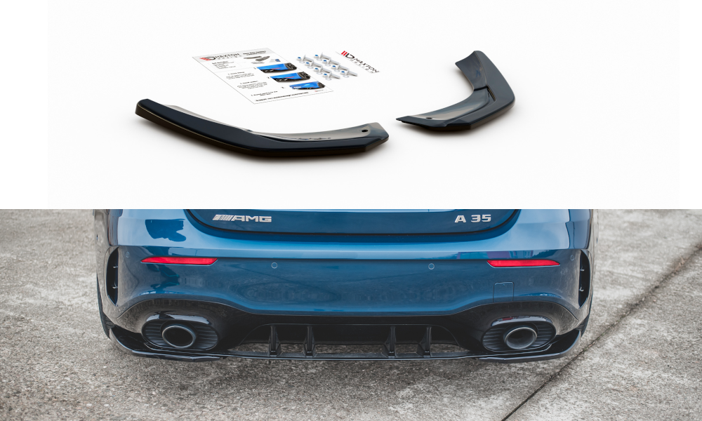 Rear Side Splitters suitable for Mercedes A35 AMG Aero Hatchback W177