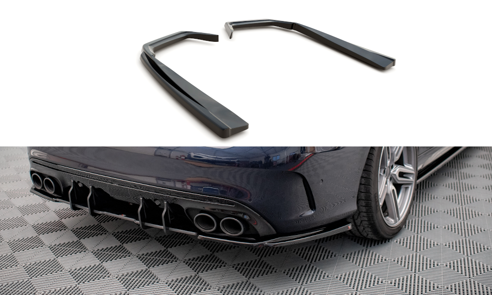 Rear Side Splitters suitable for Mercedes-AMG C 43 Sedan W205 Facelift