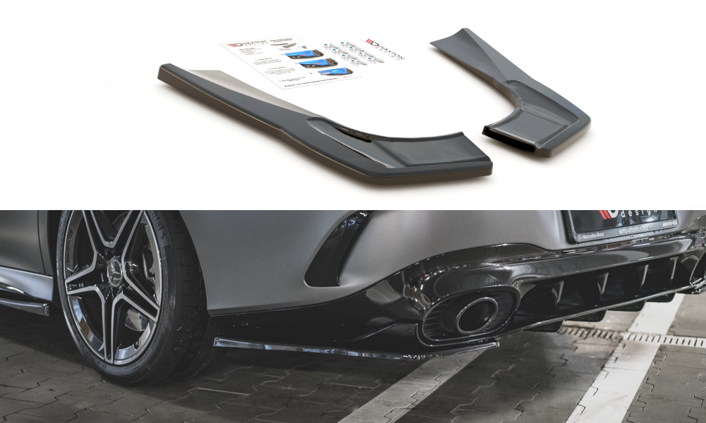 Rear Side Splitters suitable for Mercedes-AMG CLA 35 Aero / 45 Aero C118