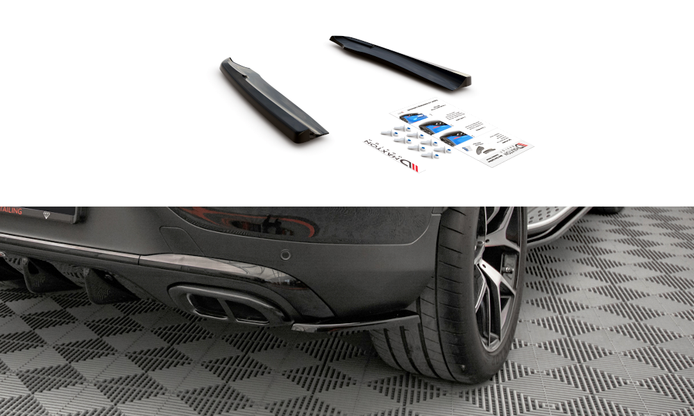 Rear Side Splitters suitable for Mercedes-Benz GLC Coupe AMG-Line C253 Facelift