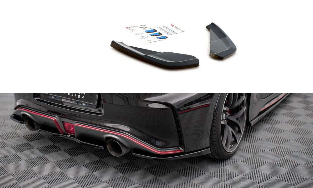 Rear Side Splitters suitable for Nissan 370Z Nismo Facelift