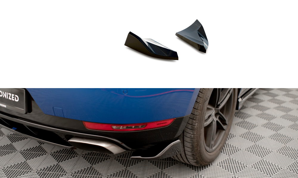 Rear Side Splitters suitable for Porsche Macan Mk1