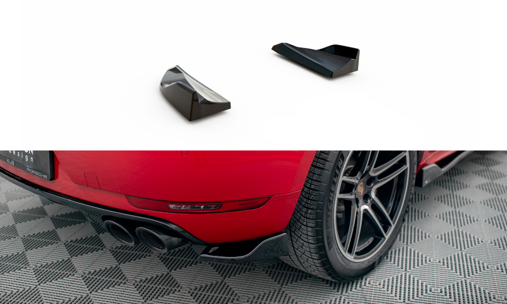 Rear Side Splitters suitable for Porsche Macan GTS / Sport Design Mk1 Facelift