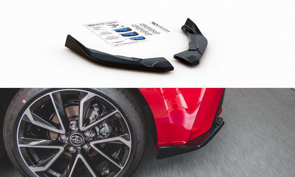 Rear Side Splitters suitable for Toyota Corolla Mk12 Hatchback