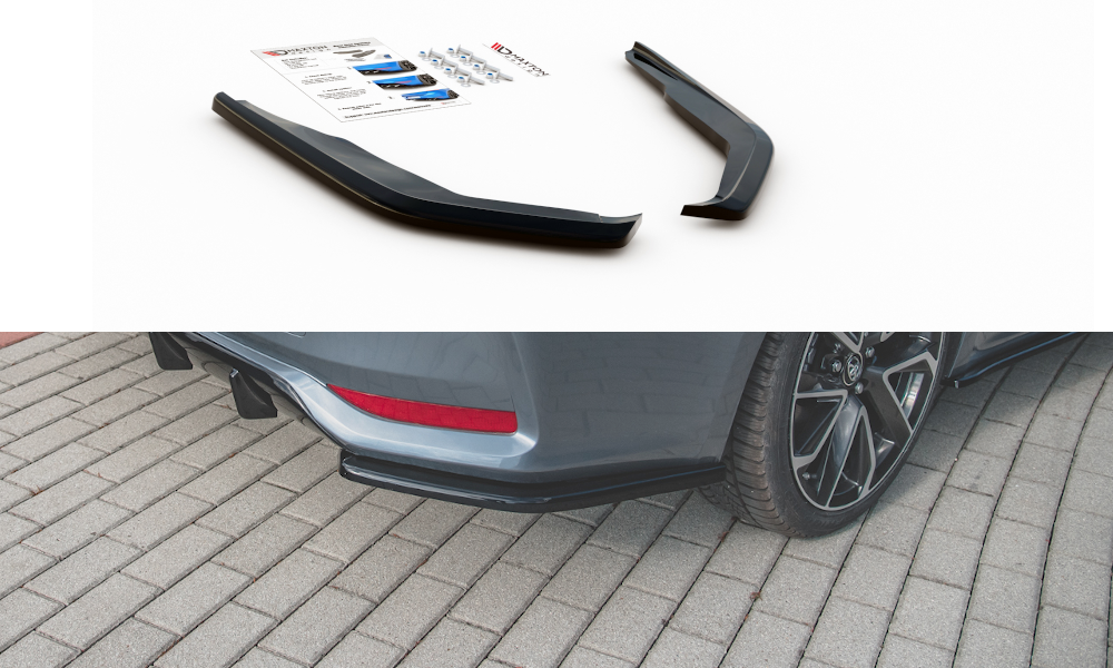 Rear Side Splitters suitable for Toyota Corolla Mk12 Sedan