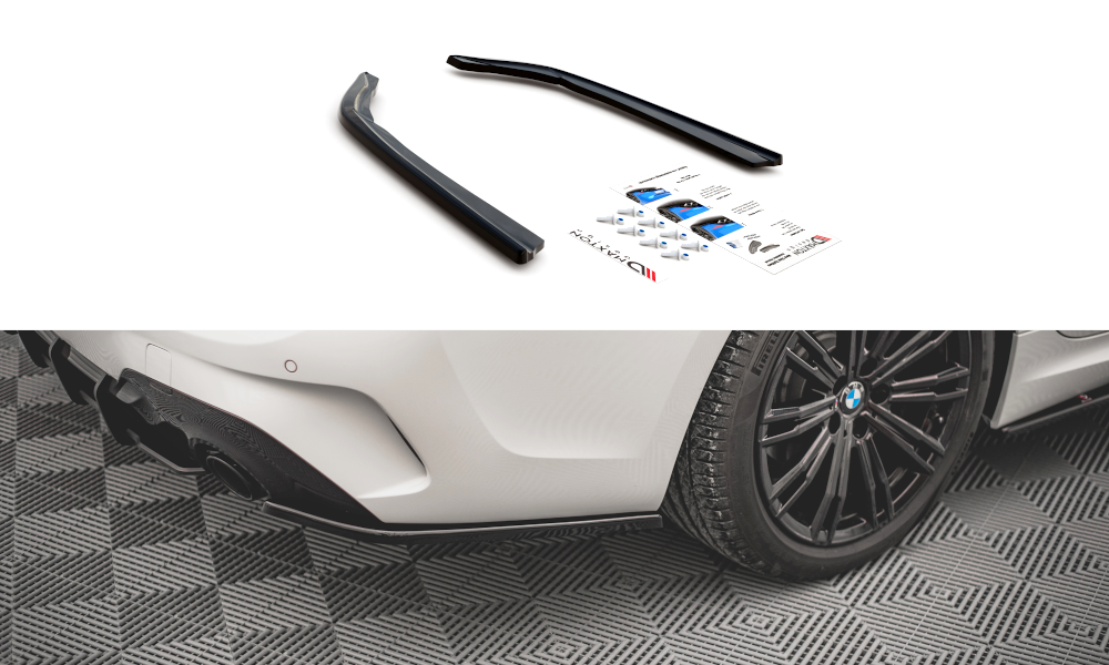 Rear Side Splitters V.2 suitable for BMW 3 G20 / G21 M-Pack