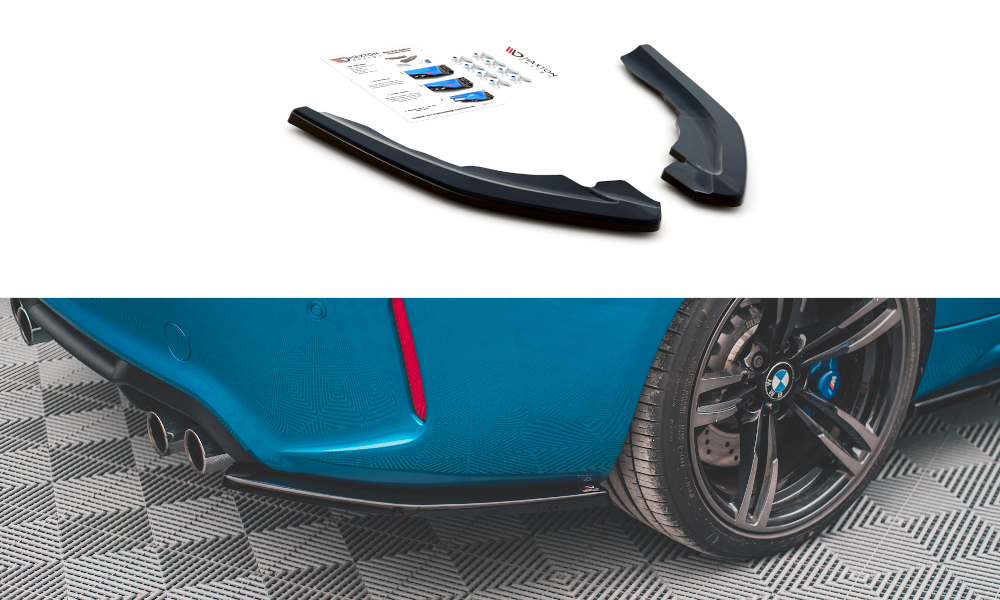 Rear Side Splitters V.2 suitable for BMW M2 F87