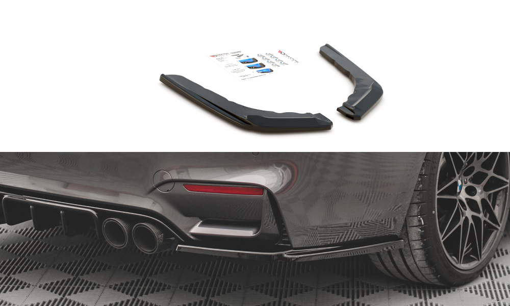 FOR BMW - M4 - F82 - REAR SIDE SPLITTERS