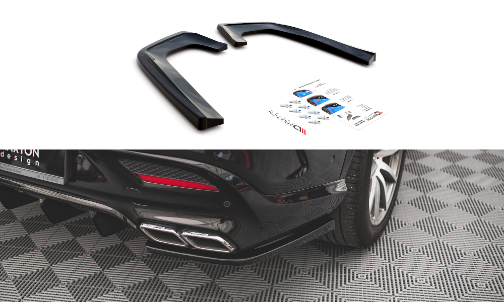 Rear Side Splitters V.2 suitable for Mercedes-Benz GLE Coupe 63AMG C292