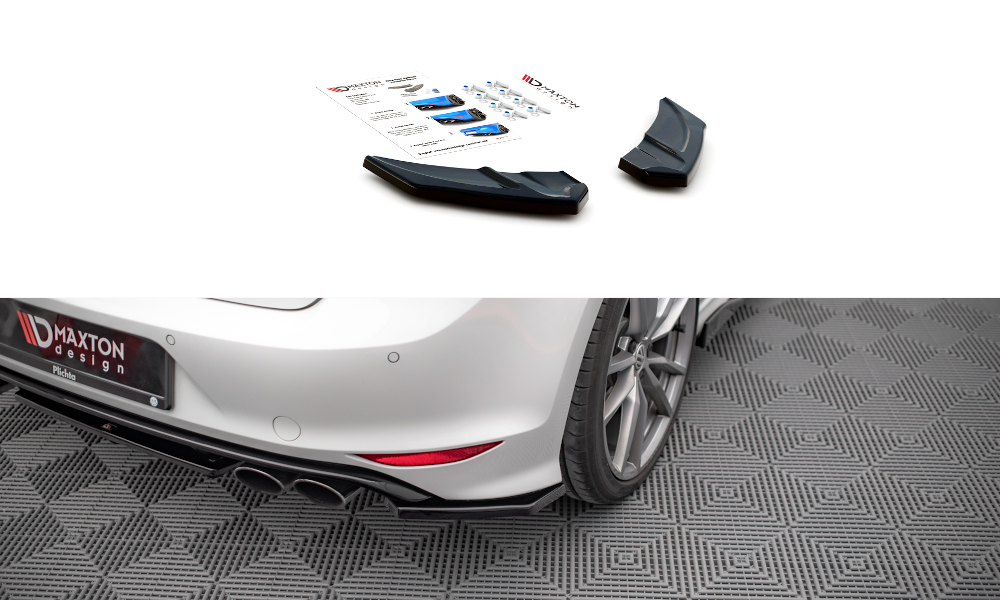 Rear Side Splitters V.3 suitable for Volkswagen Golf R Mk7