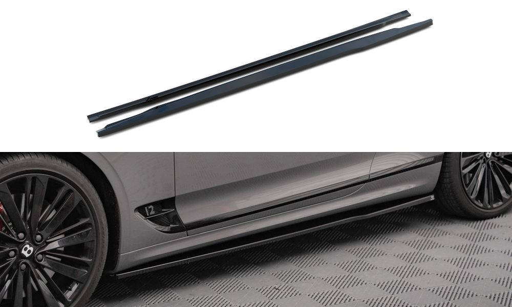 FOR BENTLEY - CONTINENTAL GT - MK3 - SIDE SKIRT DIFFUSERS - V1