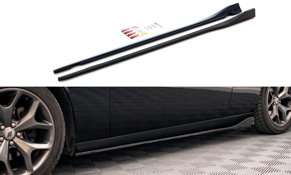 FOR DODGE - CHALLENGER RT - MK3 - FACELIFT - SIDE SKIRTS DIFFUSERS