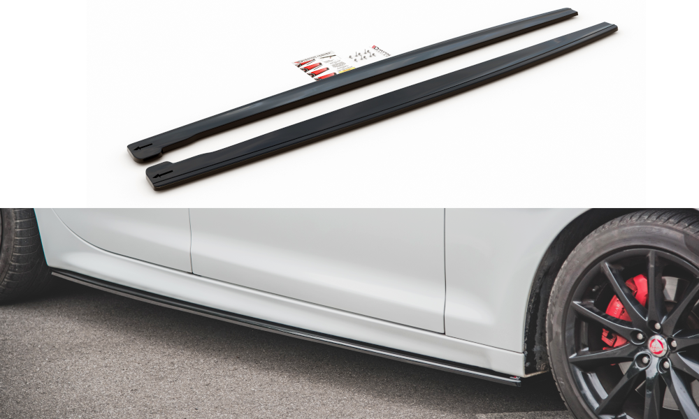 Side Skirts Diffusers suitable for Jaguar XJ R-Sport X351 Facelift
