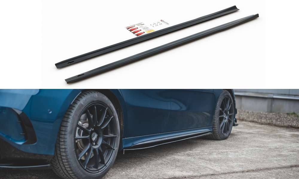 Side Skirts Diffusers V.1 suitable for Mercedes A35 AMG / AMG-Line W177