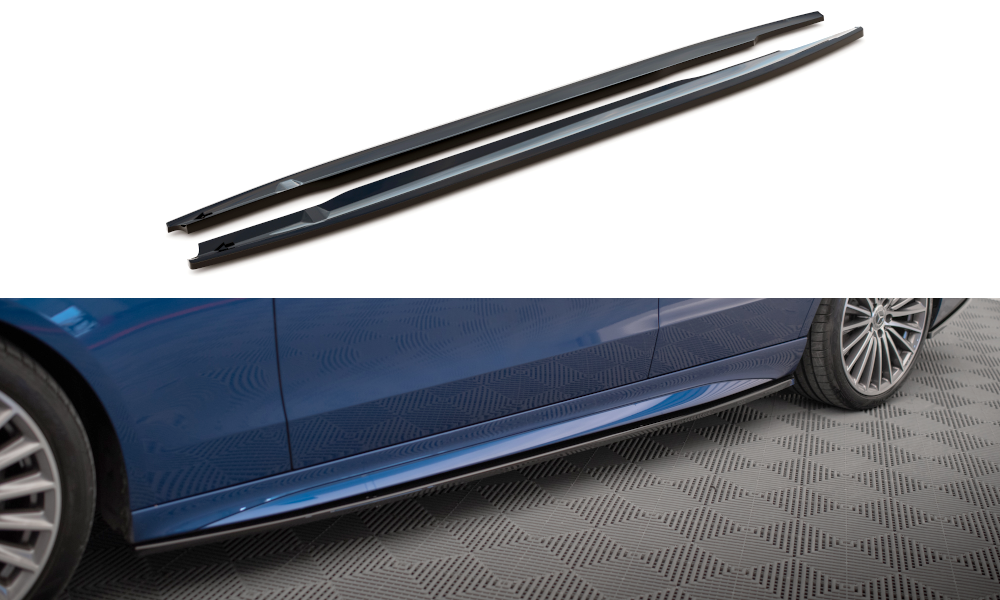 Side Skirts Diffusers suitable for Mercedes-Benz C AMG-Line / 43 AMG W206