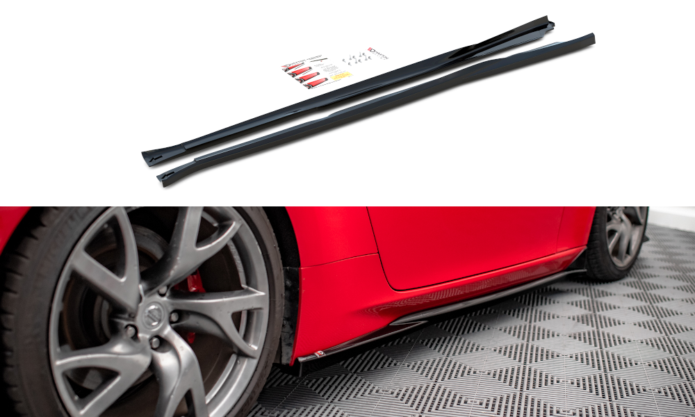 Side Skirts Diffusers V.2 suitable for Nissan 370Z