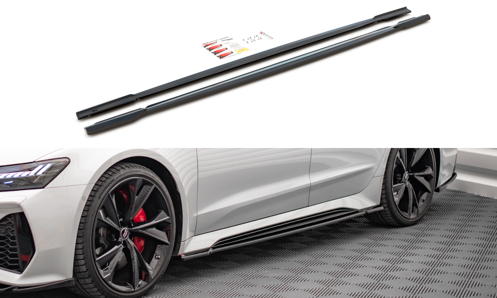FOR AUDI - RS6 / RS7 C8 - SIDE SKIRTS DIFFUSERS - V1