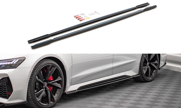 FOR AUDI - RS6 / RS7 C8 - SIDE SKIRTS DIFFUSERS - V1