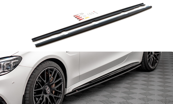 MERCEDES-AMG - C63s - COUPE - C205 - FACELIFT - SIDE SKIRTS DIFFUSERS - V1