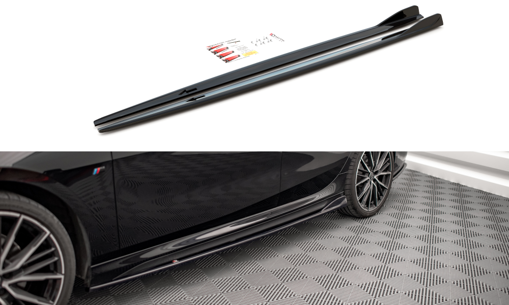 Side Skirts Diffusers V.2 suitable for BMW 2 Gran Coupe M-Pack / M235i F44