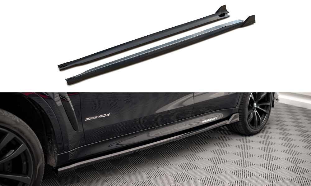 Side Skirts Diffusers V.2 suitable for BMW X6 M-Pack F16