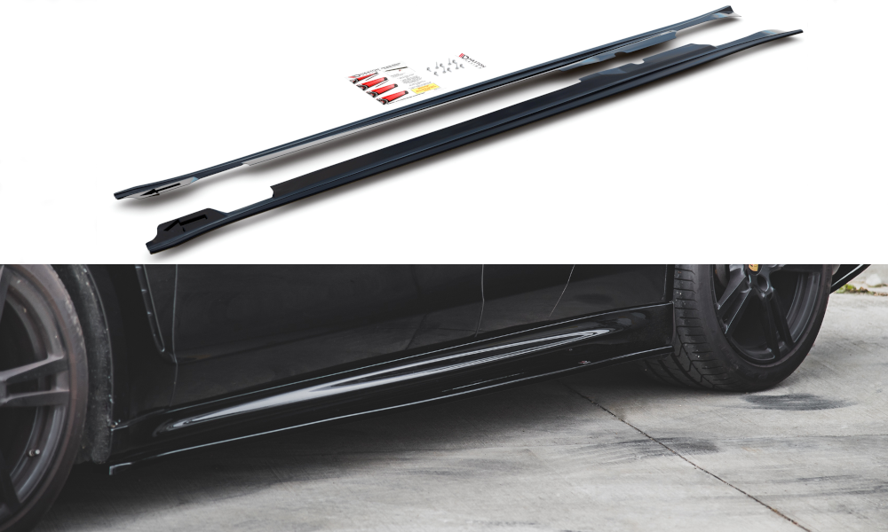 Side Skirts Diffusers V.2 suitable for Porsche Panamera Turbo 970 Facelift
