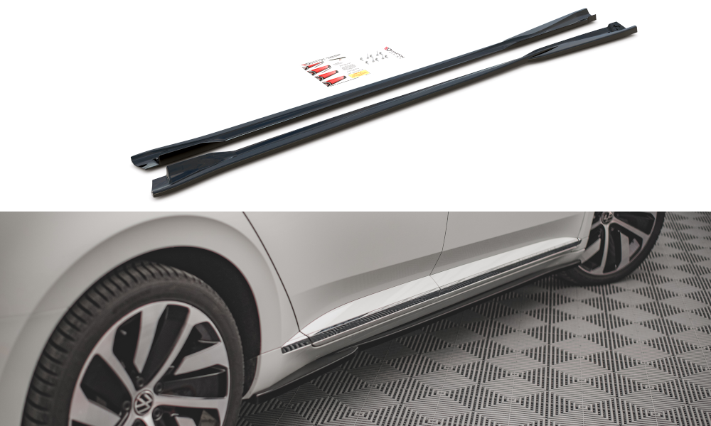 Side Skirts Diffusers suitable for Volkswagen Arteon R/ R-Line Sedan / Shooting Brake Mk1 Facelift