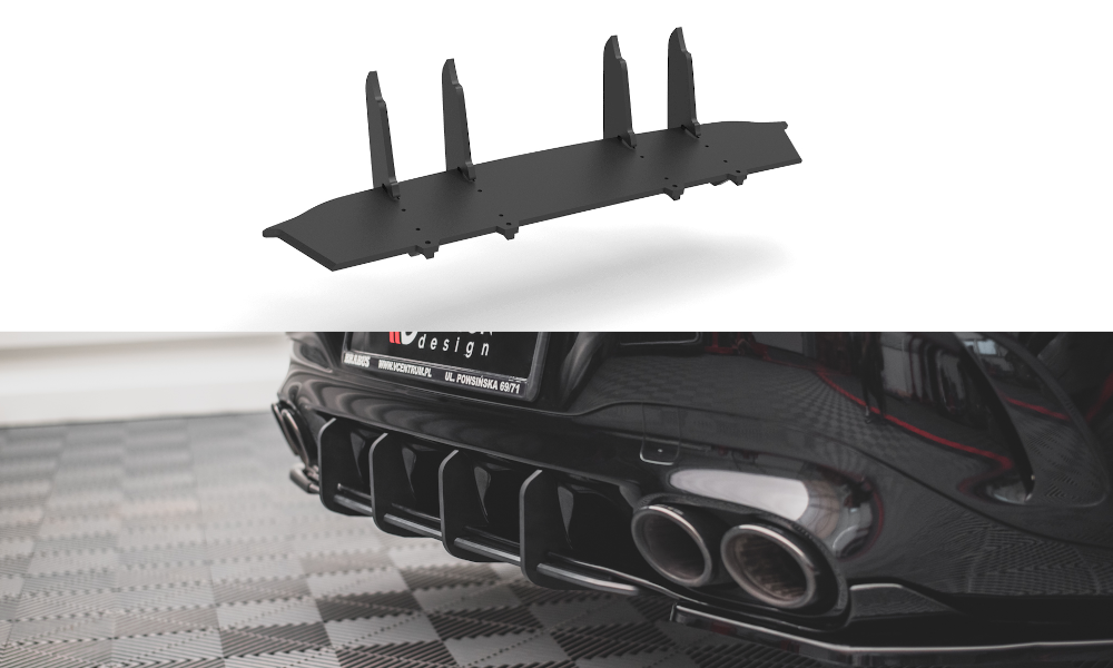 FOR MERCEDES - CLA - 35 / 45 AMG - AERO - C118 - STREET PRO REAR DIFFUSER