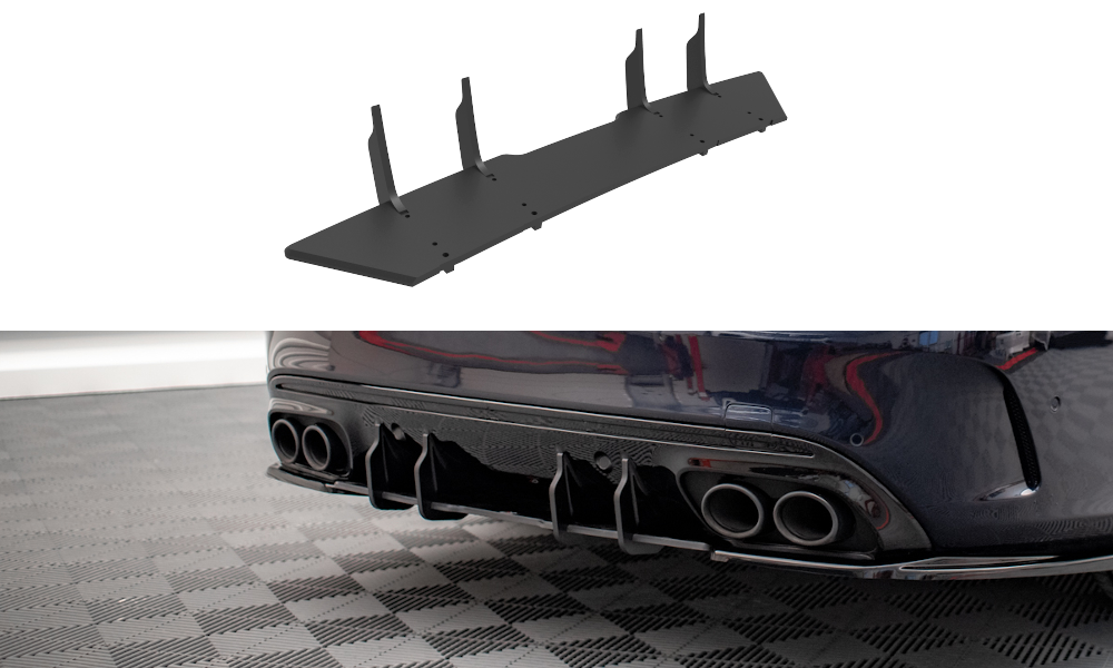 FOR MERCEDES - C43 AMG SEDAN - W205 - FACELIFT - STREET PRO REAR DIFFUSER