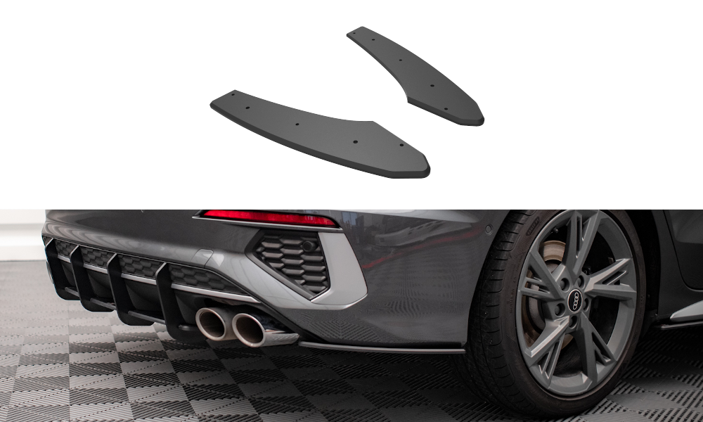 FOR AUDI - S3 - 8Y -  SEDAN - STREET PRO REAR SIDE SPLITTERS