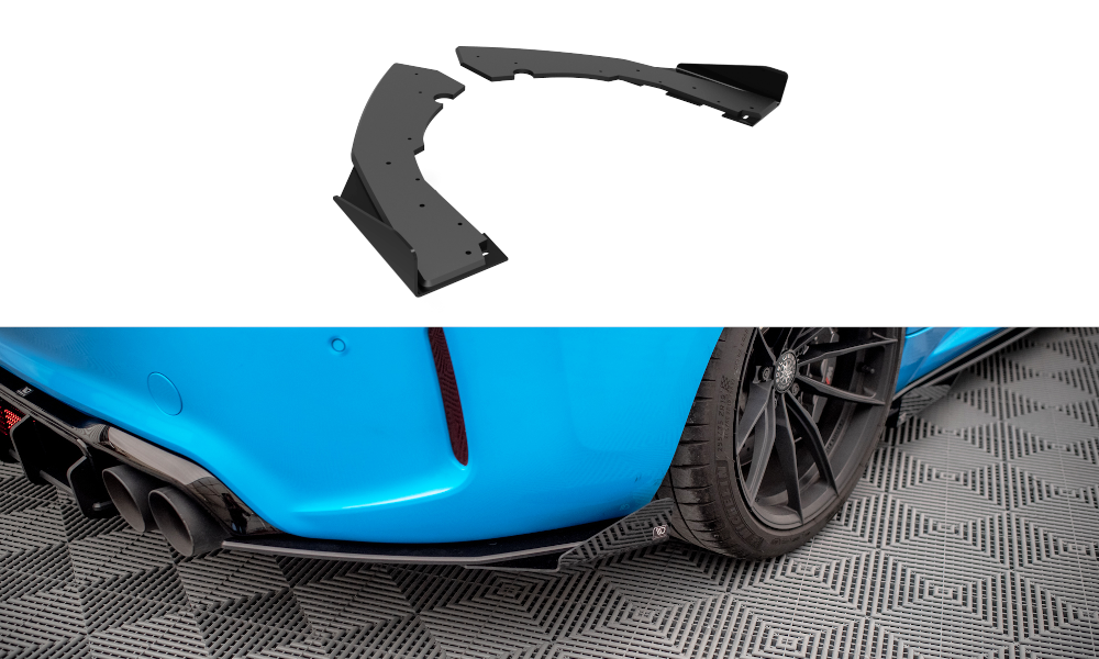 FOR BMW - M2 - F87  - STREET PRO REAR SIDE SPLITTERS + WINGS