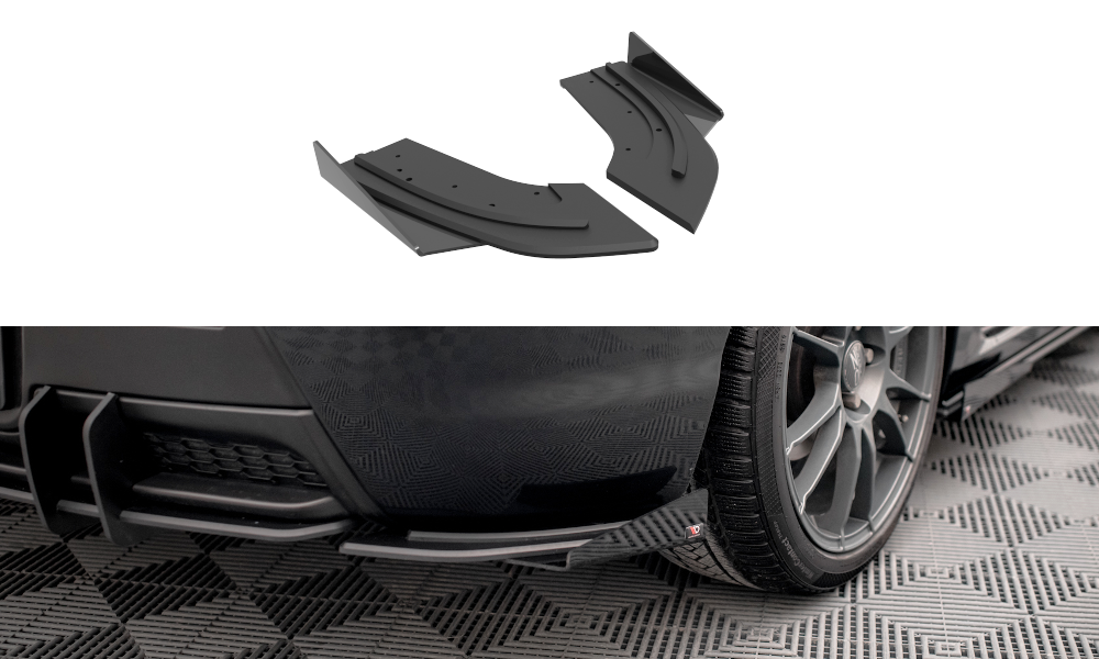 FOR MAZDA 3 - MPS MK1 - STREET PRO REAR SIDE SPLITTERS + WINGS