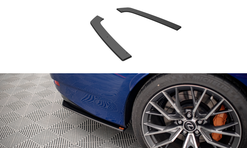 FOR LEXUS - GS - F - MK4 - FACELIFT - STREET PRO REAR SIDE SPLITTERS