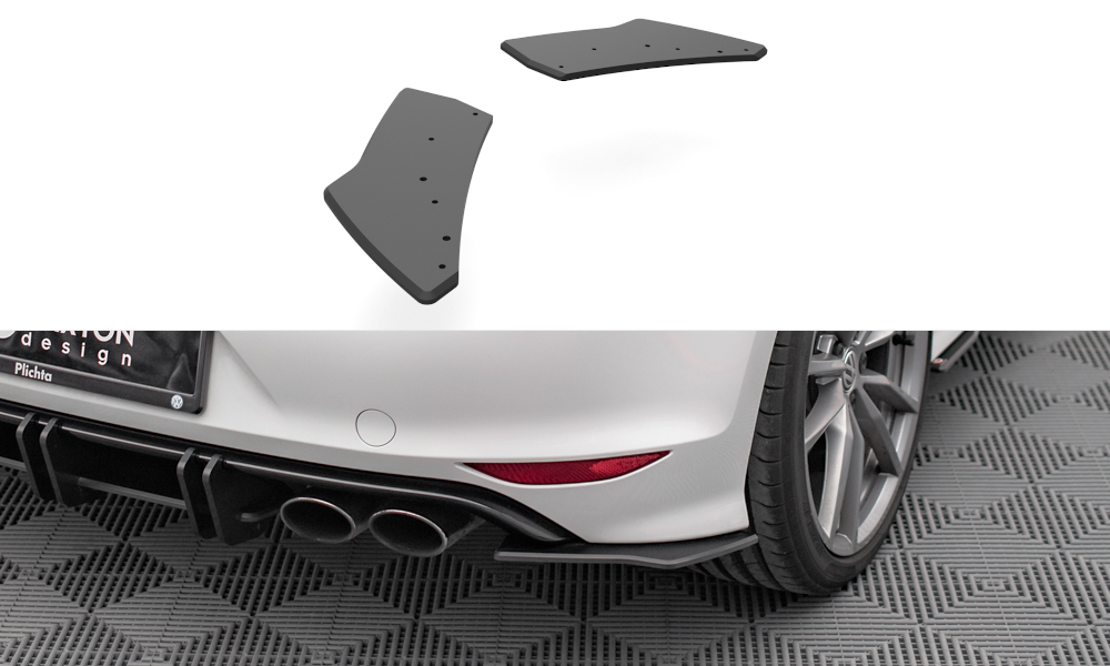 FOR VOLKSWAGEN - MK7 GOLF R - RACING DURABILITY REAR SIDE SPLITTERS - V1