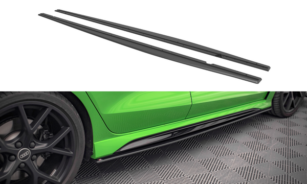 FOR AUDI - RS3 - 8Y - SEDAN - STREET PRO - SIDE SKIRTS DIFFUSERS