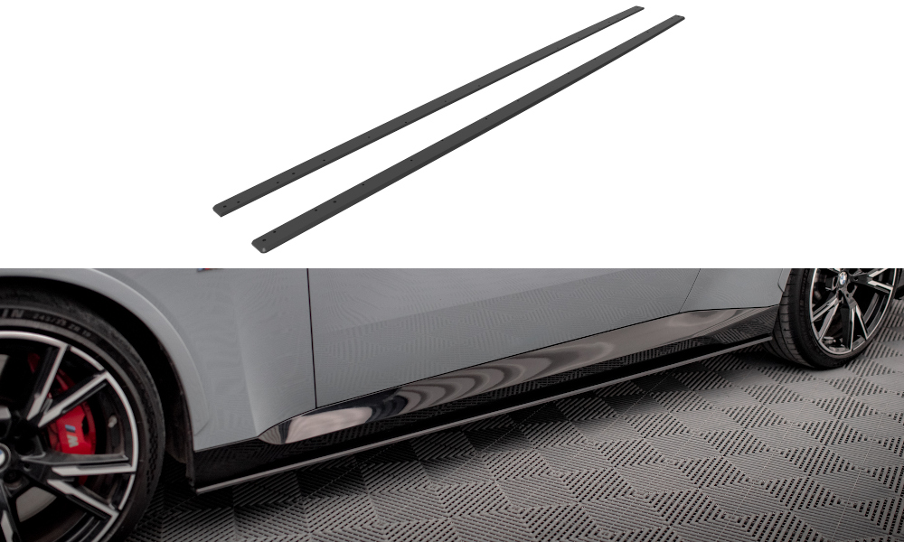 FOR BMW - 2 SERIES - G42 - M-PACK / M240I - COUPE -  STREET PRO SIDE SKIRTS DIFFUSERS