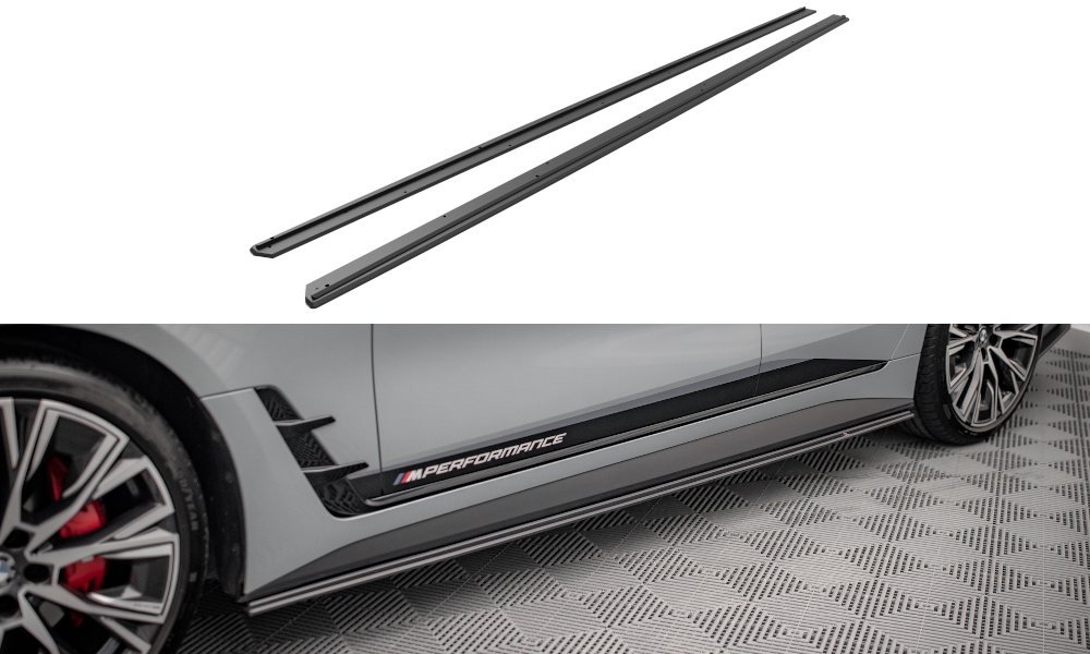 Street Pro Side Skirts Diffusers suitable for BMW 4 Gran Coupe M-Pack G26
