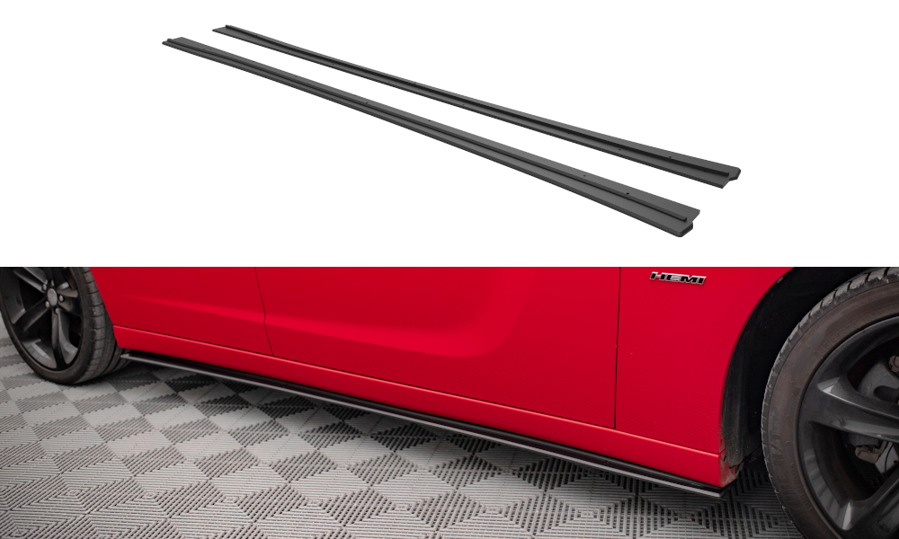 FOR DODGE - CHARGER RT - MK7 - FACELIFT - STREET PRO SIDE SKIRTS DIFFUSERS