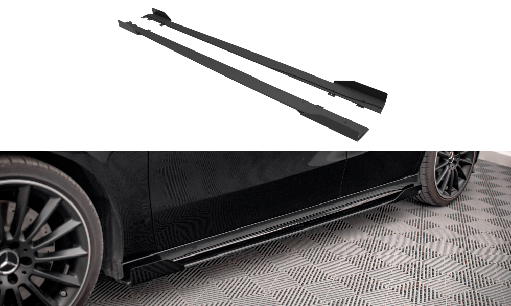 FOR MERCEDES - A35 AMG / AMG-LINE - W177 - STREET PRO - SIDE SKIRTS DIFFUSERS + WINGS