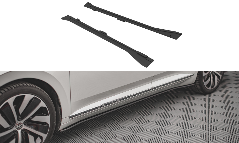 FOR VOLKSWAGEN - ARTEON R-LINE - FACELIFT - STREET PRO SIDE SKIRTS DIFFUSERS - V1