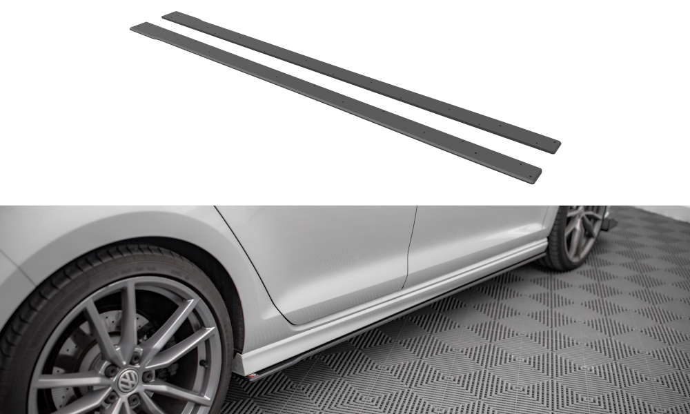 FOR VOLKSWAGEN - MK7 GOLF R - RACING DURABILITY SIDE SKIRTS DIFFUSERS - V1
